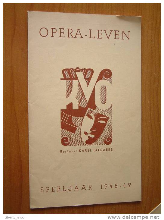 OPERA - LEVEN KVO / Bestuur : Karel Bogaers SPEELJAAR 1948 - 49 N° 39 !! - Programma's