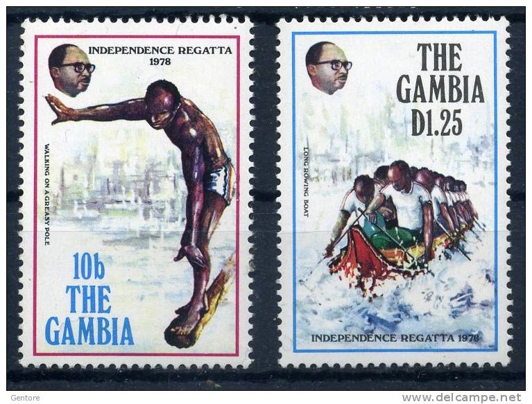 1978 GAMBIA   Independence  Yvert Cat. N° 366-368  Absolutely Perfect MNH ** - Gambia (1965-...)