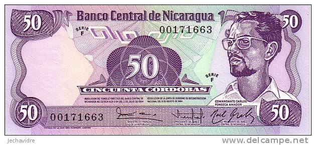 NICARAGUA   50 Cordobas  Non Daté (1985)   Pick 140    ***** BILLET  NEUF ***** - Nicaragua