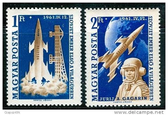 ● HONGRIE - UNGHERIA - 1961  - SPAZIO  - N.  1429 / 1430  * , Serie Completa  -  Lotto  982 - Unused Stamps