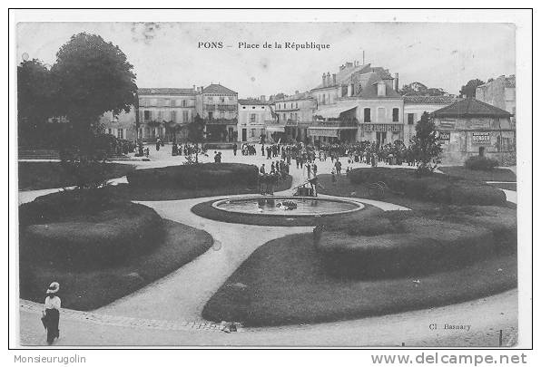 17)) FL) PONS, Place De La République, ** - Pons