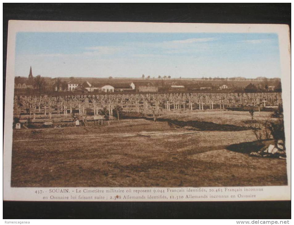 SOUAIN - Le Cimetière Militaire - Non Voyagée - Souain-Perthes-lès-Hurlus