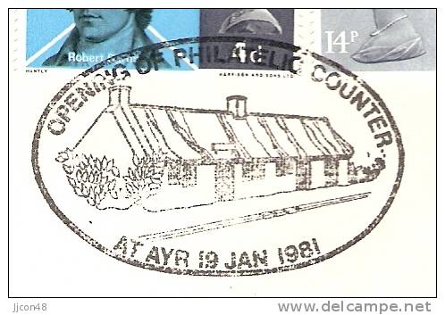 Great Britain 1981  Opening Of Philatelic Counter At AYR - Covers & Documents