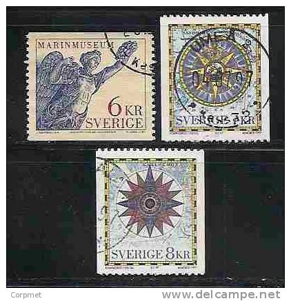 SWEDEN -  Yvert # 1988/90 - VF USED - Used Stamps