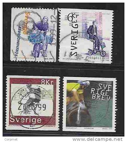 SWEDEN  -  BICYCLE - Yvert # 2100/3 - VF USED - Gebruikt