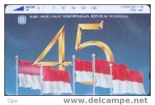 # INDONESIA S28 Flags & 45 280 Tamura 09.90 125000ex Tres Bon Etat - Indonesia