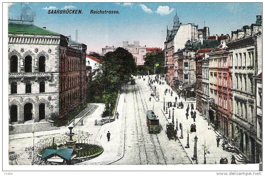 CPA - Saazbrucken -  Reichstrasse - 1923 - Saarburg