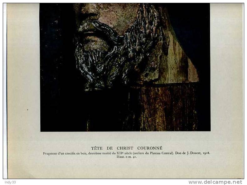 - TÊTE DE CHRIST COURONNE . SCULPTURE . MUSEE DU LOUVRE . - Holz