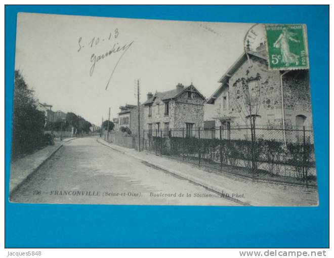 95) Franconville - N° 236 - Boulevard De La Station  - Année 1913 - EDIT  ND - Franconville