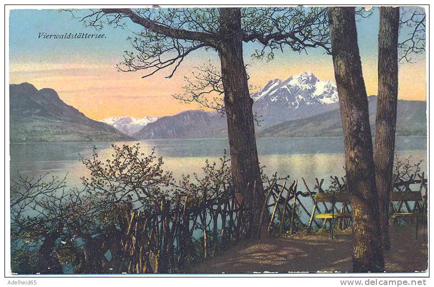 Vierwaldstättersee, Partie Bei Hertenstein (Weggis) Verlag Goetz N° 4595 Ca 1910 - Weggis