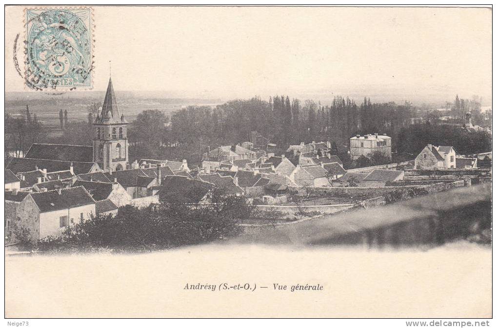 Cpa Du 78 - Andresy - Vue Générale - Andresy