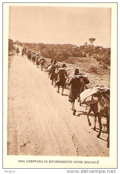 38/FG/09 - COLONIALI - MACALLE' (ETIOPIA): Una Carovana Di Rifornimento - Ethiopië