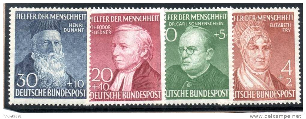 ALLEMAGNE : TP N° 42/45 ** - Unused Stamps