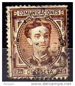 Sello 25 Cts Alfonso XII,  Num 177 º - Used Stamps