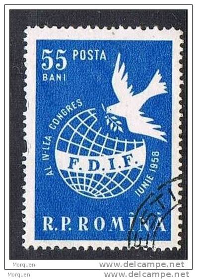 Lote 8 Sellos Rumania  Yvert Num 929, 930, 1369, 1392, 1414 - 1416, 1547 º - Oblitérés