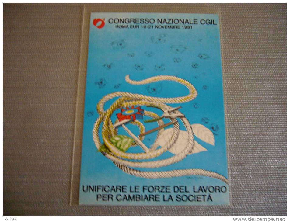 1 Carte Postale Congres Nat.cgil 1981 - Eventos