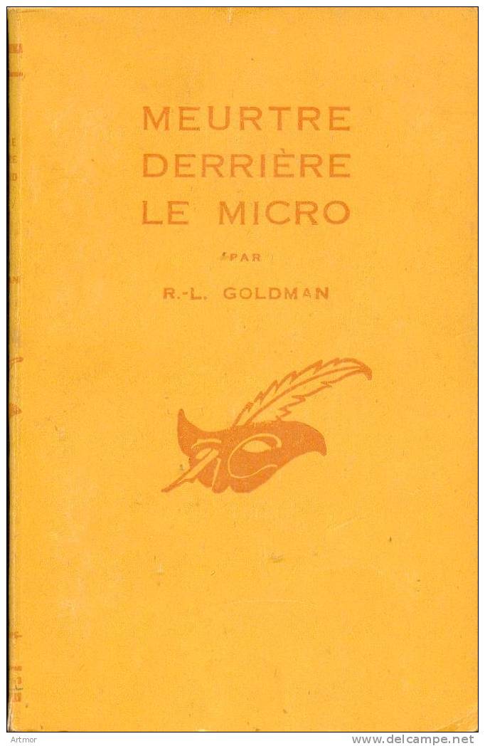 MASQUE N° 363 - 1949 - GOLDMAN - MEURTRE DERRIERE LE MICRO - Le Masque