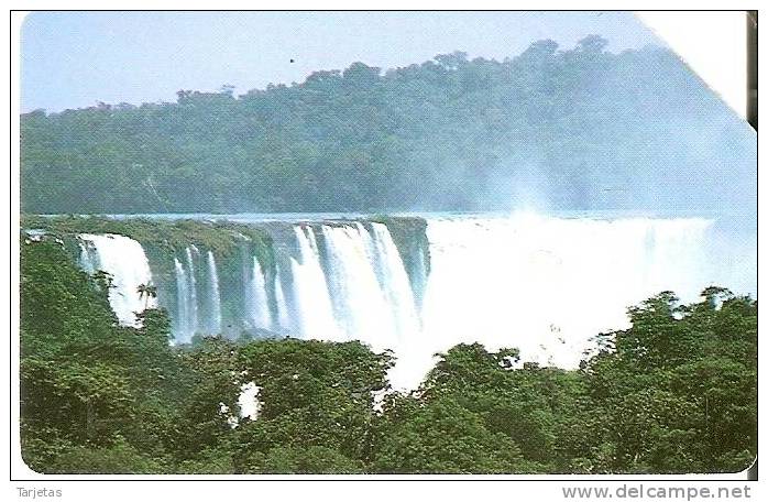 TARJETA DE ARGENTINA DE UNA CASCADA (CATARATA-WATERFALL-FALL-CASCADE) - Paisajes