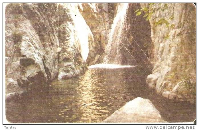 TARJETA DE BULGARIA DE UNA CASCADA  (CATARATA-WATERFALL-FALL-CASCADE) - Paisajes