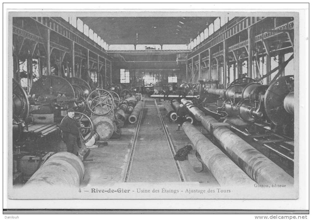 42 // RIVE DE GIER, Usine Des Etaings, Ajustage Des Tours N° 4 - Rive De Gier