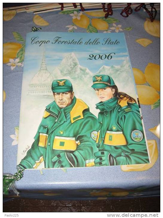 CALENDARIO CORPO FORESTALE DELLO STATO 2006 OTTIME CONDIZIONE CORDELLINO PERFETTO - Grossformat : 2001-...