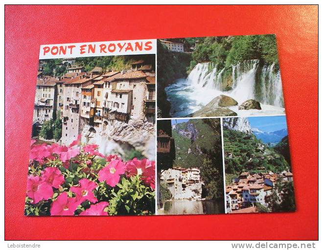 CPM -(38-ISERE )-PONT EN ROYANS-LES MAISONS SUSPENDUES ET LES CASCADES -CARTE EN BON ETAT - Pont-en-Royans