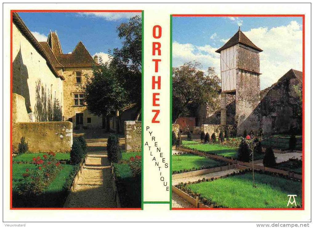 CPSM. ORTHEZ. LA MAISON DE JEANNE D'ALBRET. LE PIGEONNIER. DATEE 1991. - Orthez