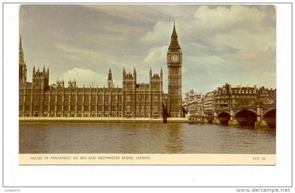 OLD FOREIGN 1938 - UNITED KINGDOM - ENGLAND - HOUSES OF PARLIAMENT, LONDON - Houses Of Parliament