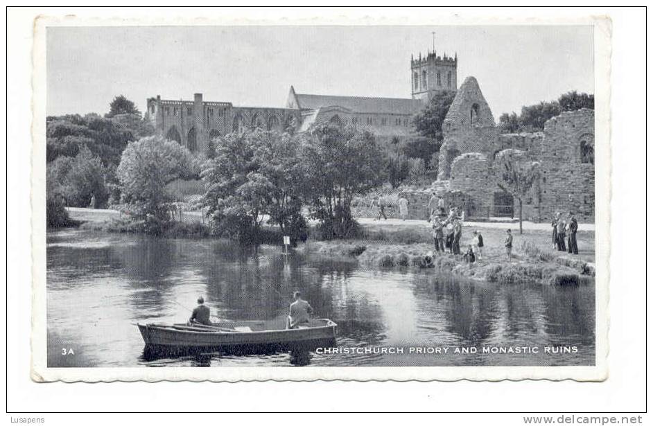 OLD FOREIGN 1948 - UNITED KINGDOM - ENGLAND - CHRISTCHURCH PRIORY AND MONASTICC RUINS - Other & Unclassified