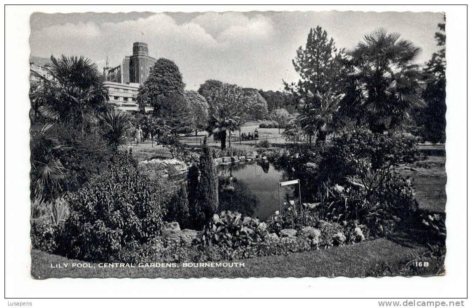 OLD FOREIGN 1951 - UNITED KINGDOM - ENGLAND - LILY POOL, CENTRAL GARDENS, BOURNEMOUTH - Bournemouth (depuis 1972)