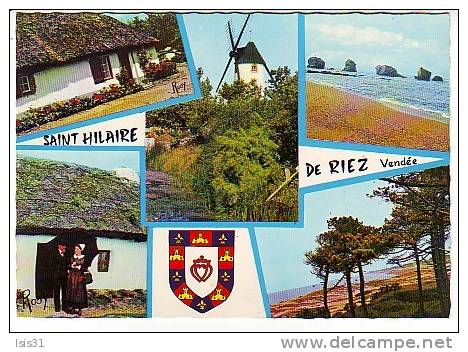 Dép 85 - RF3106 - Saint Hilaire De Riez - Multivues - Bon état - Semi Moderne Grand Format - Saint Hilaire De Riez