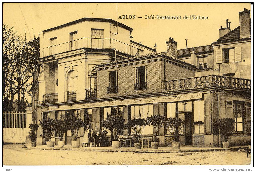 ABLON  - Café-Restaurant De L'Ecluse - Circulé - Ablon Sur Seine