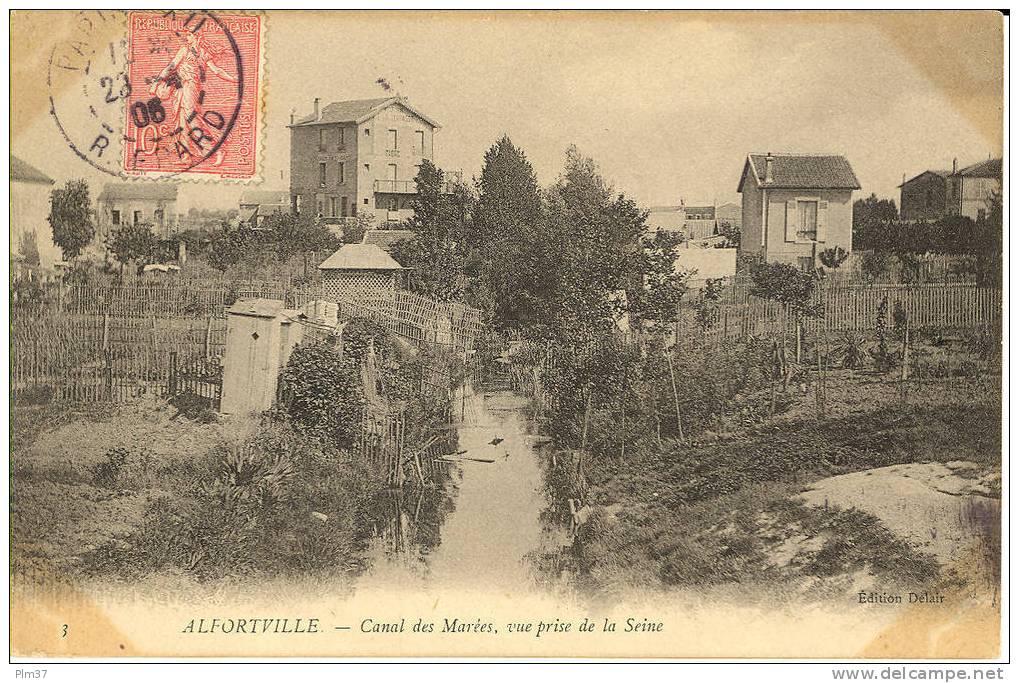 ALFORTVILLE - Canal Des Marées - Voy. 1906 - Alfortville