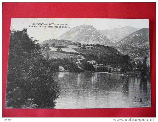 38 PONT En ROYANS Vue Sur Lac Forme Par Bourne   Circulee   Edit  C§ L N° 181Isere Dauphine - Pont-en-Royans