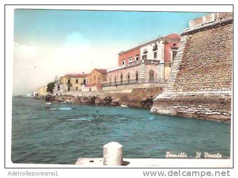 21655)cartolina Illustratoria  Pozzallo - Il Pontile - Ragusa