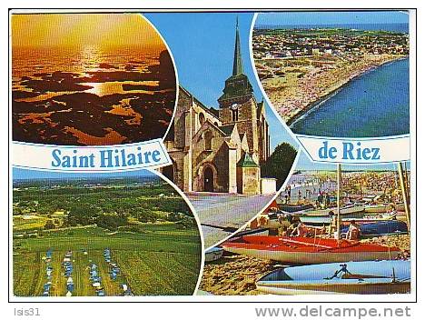 Dép 85 - RF3105 - Saint Hilaire De Riez - Sion Sur L´ Ocean - Multivues - Semi Moderne Grand Format - Bon état Général - Saint Hilaire De Riez