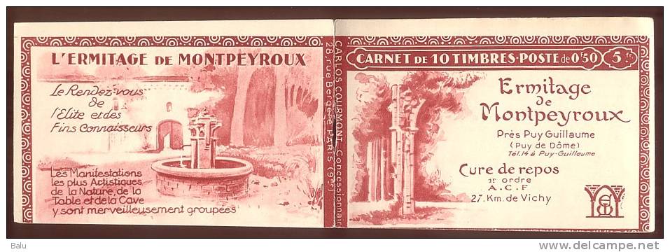 France Carnet Yvert No. 199-C 18 ** TTB 10x50c Rouge Semeuse Lignée, Gauche Non Perforé. Sans Agrafe. - Sonstige & Ohne Zuordnung