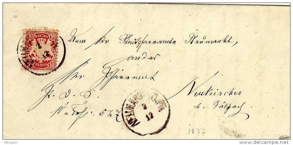 Carta Neumann (Bayern) 1877. Bavaria - Briefe U. Dokumente