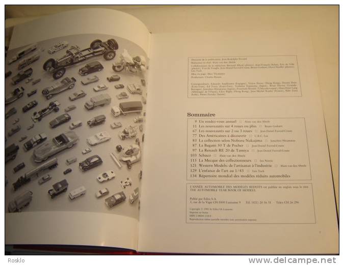 JOUETS ANCIENS / LIVRE / L ANNEE AUTOMOBILE MINIATURES 1982 /EDITION EDITA  LAUSANNE - Jugetes Antiguos