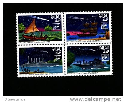 PALAU - 1985  HALLEY'S COMET  BLOCK   MINT NH - Palau