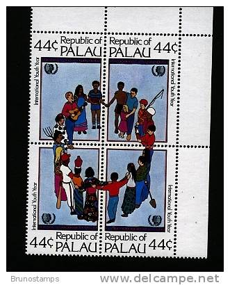 PALAU - 1985  YOUTH YEAR BLOCK   MINT NH - Palau