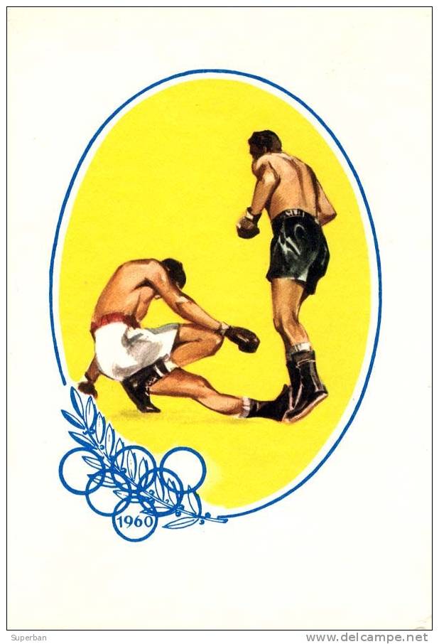 JEUX OLYMPIQUES De ROME 1960 / OLYMPIC GAMES ROME 1960 : BOXE / BOX (c-216) - Boxsport