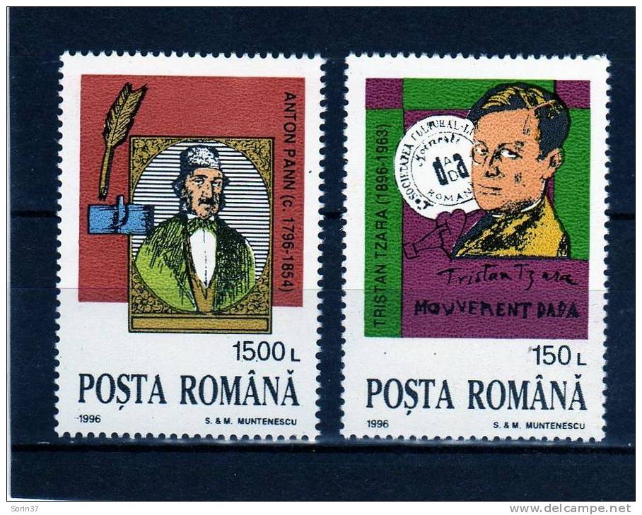 RUMANIA / ROMANIA / ROUMANIE  Año 1996 Yvert Nr.4308/09  Personalidades  Nueva - Nuevos