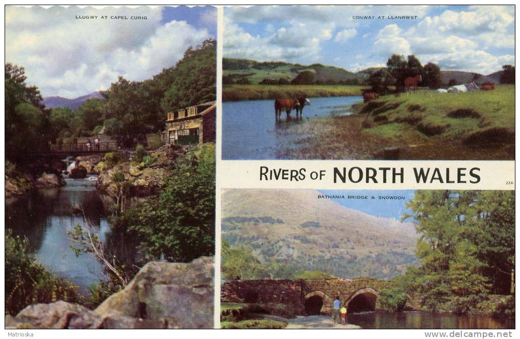 BANGOR  - Rivers Of North Wales  -  VG  1964  - (56) - Down