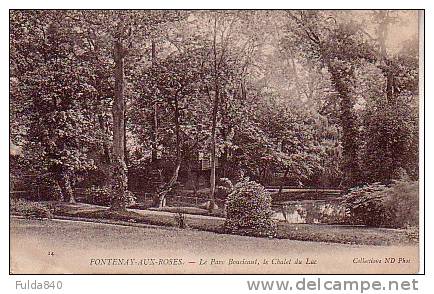 CPA.  FONTENAY-AUX-ROSES.    Le Parc Boucicaut, Le Chalet Du Lac.  1900/03.. - Fontenay Aux Roses