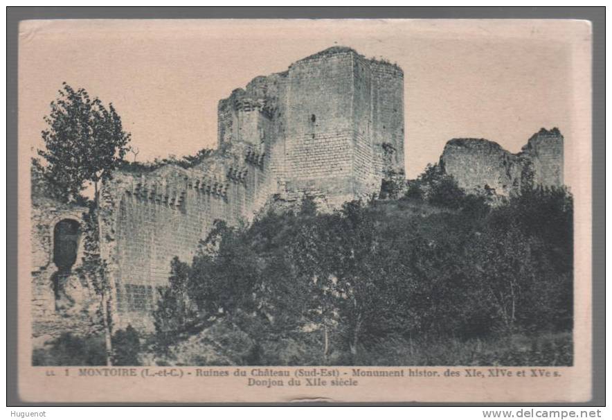 C - CARTE POSTALE - 41 - MONTOIRE SUR LOIRE - RUINES DU CHATEAU - - Montoire-sur-le-Loir