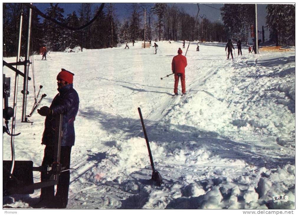 Ph-CPM Xonrupt Longemer (Vosges) Piste Ecole Lapin Blanc, Animée, Skieurs - Xonrupt Longemer