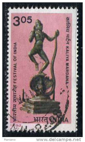 PIA - INDIA - 1982 : Festival Dell´ India : Krishna Ed Il Serpente Kaliya - (Yv 705) - Used Stamps