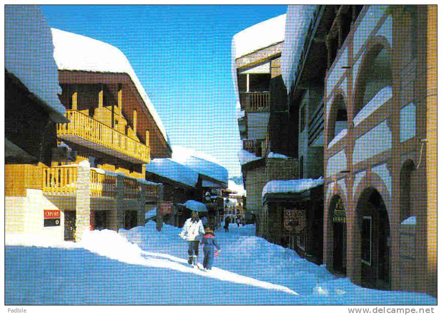 Carte Postale73.  Valmorel  Rue Du Bourg Moel Trés Beau Plan - Valmorel