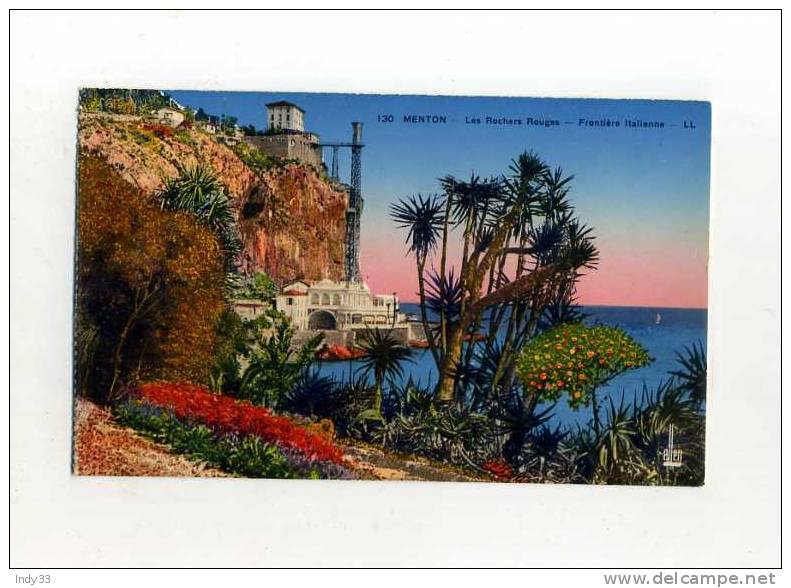 - FRANCE 06 .  MENTON . LES ROCHERS ROUGES . FRONTIERE ITALIENNE - Douane